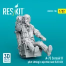 ResKit A-7E Corsair II pilot sitting in ejection seat SJU-8/A (3D Printed)