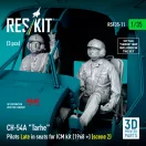 ResKit CH-54A Tarhe Pilots Late in seats for ICM kit (1968 +) (scene 2) (3 pcs) (3D Printed)