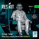 ResKit CH-54A Tarhe Pilots Late in seats for ICM kit (1968 +) (scene 2) (3 pcs) (3D Printed)