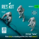 ResKit CH-54A Tarhe pilots Early in a standing position (1962-1968) (scene 1) (3 pcs) (3D Printed)