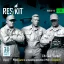 ResKit CH-54A Tarhe pilots Late in a standing position (1968 +) (scene 1) (3 pcs) (3D Printed)