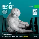 ResKit Female driver for A/S-32A-31A Mule Tow Tractor (scene 2) (1 pcs) (3D Printed)