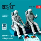 ResKit USAF F-111 pilots sitting in seats (2 pcs) (3D Printed)