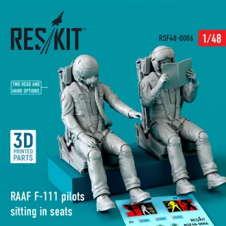   ResKit RAAF F-111 pilots sitting in seats (2 pcs) (3D Printed)