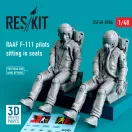 ResKit RAAF F-111 pilots sitting in seats (2 pcs) (3D Printed)