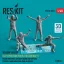 ResKit Yellow jersey (Modern) (Left position from the aircraft) Plane Director, Aircraft Handling Officer, Catapult and Arresting Gear Officers (4 pcs) (3D Printed)