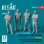 ResKit Yellow jersey waiting for work (Modern) Plane Director, Aircraft Handling Officer, Catapult and Arresting Gear Officers (4 pcs) (3D Printed)