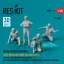ResKit Green jersey (Modern) (Left position from the aircraft) Catapult and Arresting Gear Crews, Air Wing Maintenance Personnel, Air Wing Quality Control Personnel (4 pcs) (3D Printed)