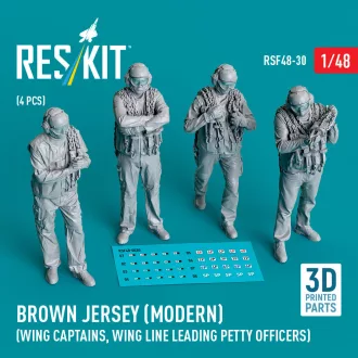   ResKit Brown jersey (modern) (Wing Captains, Wing Line Leading Petty Officers) (4 pcs) (3D Printed)