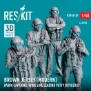 ResKit Brown jersey (modern) (Wing Captains, Wing Line Leading Petty Officers) (4 pcs) (3D Printed)