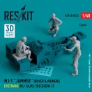 ResKit MJ-1 Jammer Driver & airmens (Vietnam) (MJ-1A,MJ-1B) (scene 1) (3 pcs) (3D Printed)