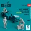 ResKit MJ-1 Jammer Driver & airmens (Vietnam) (MJ-1A,MJ-1B) (scene 2) (3 pcs) (3D Printed)