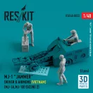 ResKit MJ-1 Jammer Driver & airmens (Vietnam) (MJ-1A,MJ-1B) (scene 2) (3 pcs) (3D Printed)