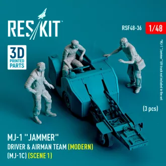   ResKit MJ-1 Jammer Driver & airman team (Modern) (MJ-1C) (scene 1) (3 pcs) (3D Printed)