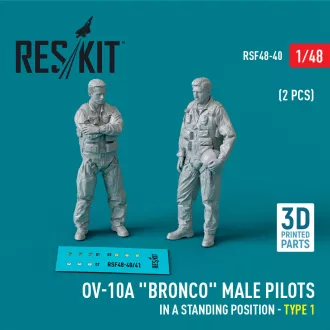   ResKit OV-10A Bronco male pilots (in a standing position - type 1) (2 pcs) (3D Printed)