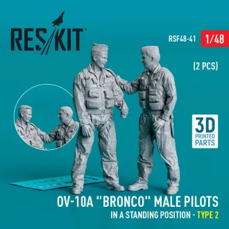   ResKit OV-10A Bronco male pilots (in a standing position - type 2) (2 pcs) (3D Printed)