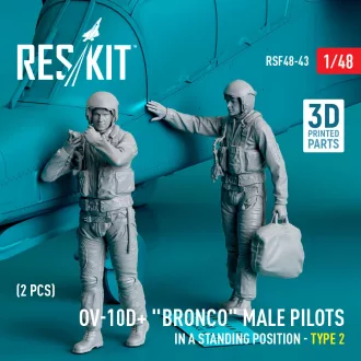   ResKit OV-10D+ Bronco male pilots (in a standing position - type 2) (2 pcs) (3D Printed)