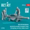 ResKit Aircraft mechanics with Red Top missile (on transport trolley) (EE Lightning, Sea Vixen, Hawker Hunter) (2 pcs) (3D Printed)