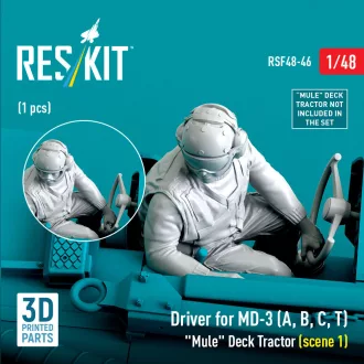   ResKit Driver for MD-3 (A, B, C, T) Mule Deck Tractor (scene 1) (1 pcs) (3D Printed)