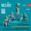 ResKit Green jersey (Modern) (Right position from the aircraft) Catapult and Arresting Gear Crews, Air Wing Maintenance Personnel, Air Wing Quality Control Personnel (4 pcs) (3D Printed)