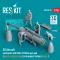 ResKit US Aircraft mechanics with SUU-23 20mm gun pod (open & close gun bay) on transport trolley (scene 1) (3 pcs) (3D Printed)