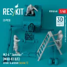 ResKit MJ-4 Jammer (MHU-83 B/E) driver & airmen (scene 1) (3 pcs) (3D Printed)