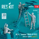 ResKit MJ-4 Jammer (MHU-83 B/E) driver & airmen (scene 1) (3 pcs) (3D Printed)