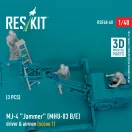 ResKit MJ-4 Jammer (MHU-83 B/E) driver & airmen (scene 1) (3 pcs) (3D Printed)