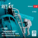 ResKit F-105 (D,F,G) Thunderchief male pilot on access ladder (type 3) (1 pcs) (3D Printed)