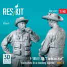 ResKit F-105 (F, G) Thunderchief male pilots (in a standing position - type 2) (2 pcs) (3D Printed)