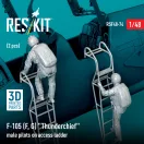 ResKit F-105 (F, G) Thunderchief male pilots on access ladder (2 pcs) (3D Printed)