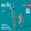 ResKit Rafale C male pilot with access ladder (type 1) (1 pcs) (3D Printed)