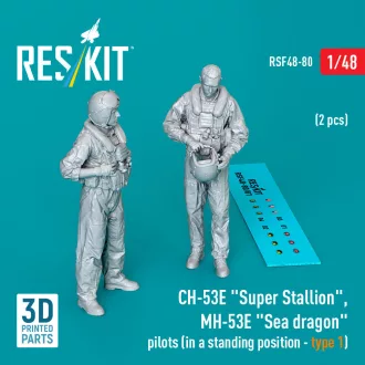   ResKit CH-53E Super Stallion, MH-53E Sea dragon pilots (in a standing position - type 1) (2 pcs) (3D Printed)