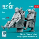 ResKit OV-10A Bronco pilots sitting in ejection seats for ICM kit (2 pcs) (3D Printed)