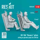 ResKit OV-10A Bronco pilots sitting in ejection seats for ICM kit (2 pcs) (3D Printed)