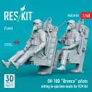 ResKit OV-10D Bronco pilots sitting in ejection seats for ICM kit (2 pcs) (3D Printed)
