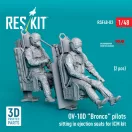 ResKit OV-10D Bronco pilots sitting in ejection seats for ICM kit (2 pcs) (3D Printed)