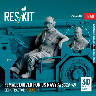   ResKit Female driver for US NAVY A/S32A-49 Deck Tractor (scene 1) (1 pcs) (3D Printed)