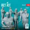 ResKit One busy day carrier crew on deck (scene 1) (6 pcs) (3D Printed)