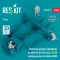 ResKit Driver & airmen (modern) (3 pcs) (MHU-83 D/E lift truck LOWER loading position for RSK48-0008) (3D Printed)