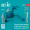 ResKit Driver & airmen (modern) (3 pcs) (MHU-83 D/E lift truck UPPER loading position for RSK48-0009) (3D Printed)