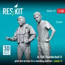 ResKit A-10? Thunderbolt II pilot and airman (in a standing position - scene 1) (2 pcs) (3D Printed)