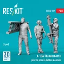 ResKit A-10A Thunderbolt II pilot on access ladder & airmen (3 pcs) (3D Printed)
