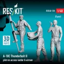 ResKit A-10C Thunderbolt II pilot on access ladder & airmen (3 pcs) (3D Printed)