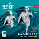 ResKit Driver for MD-3 (A, B, C, T) Mule Deck Tractor (scene 2) (1 pcs) (3D Printed)