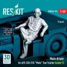 ResKit Male driver for A/S-32A-31A Mule Tow Tractor (scene 1) (1 pcs) (3D Printed)