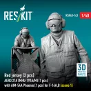 ResKit Red jersey (2 pcs) AERO 21A (MHU-191A/M) (1 pcs) with AIM-54A Phoenix (1 pcs) for F-14A,B (scene 1) (3D Printed)