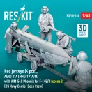 ResKit Red jerseys (4 pcs), AERO 21A (MHU-191A/M) with AIM-54C Phoenix for F-14B/D (scene 2) (US Navy Carrier Deck Crew) (3D Printed)