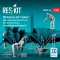 ResKit PBY-5/5A/ OA-10A Catalina Engine maintenance platform (2 pcs) with service crew (5 pcs) for Revell/Monogram/Hasegawa kit (3D Printed)