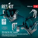 ResKit PBY-5/5A/ OA-10A Catalina Engine maintenance platform (2 pcs) with service crew (5 pcs) for Revell/Monogram/Hasegawa kit (3D Printed)
